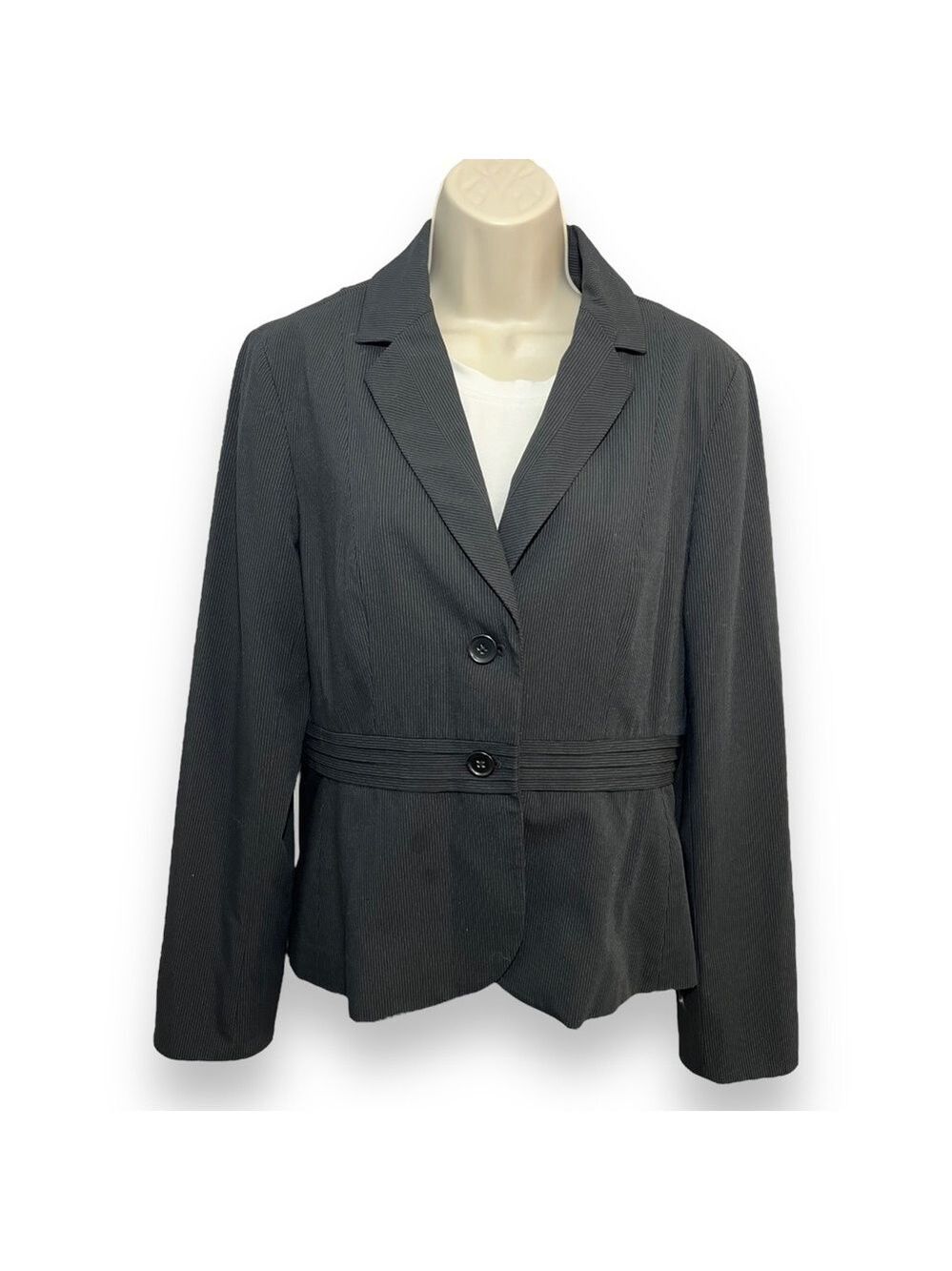BANANA Republic Women’s Black Pinstripe Blazer Size 10